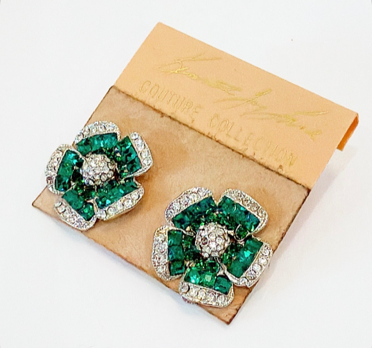 Vintage signed Kenneth Jay Lane clip on earrings