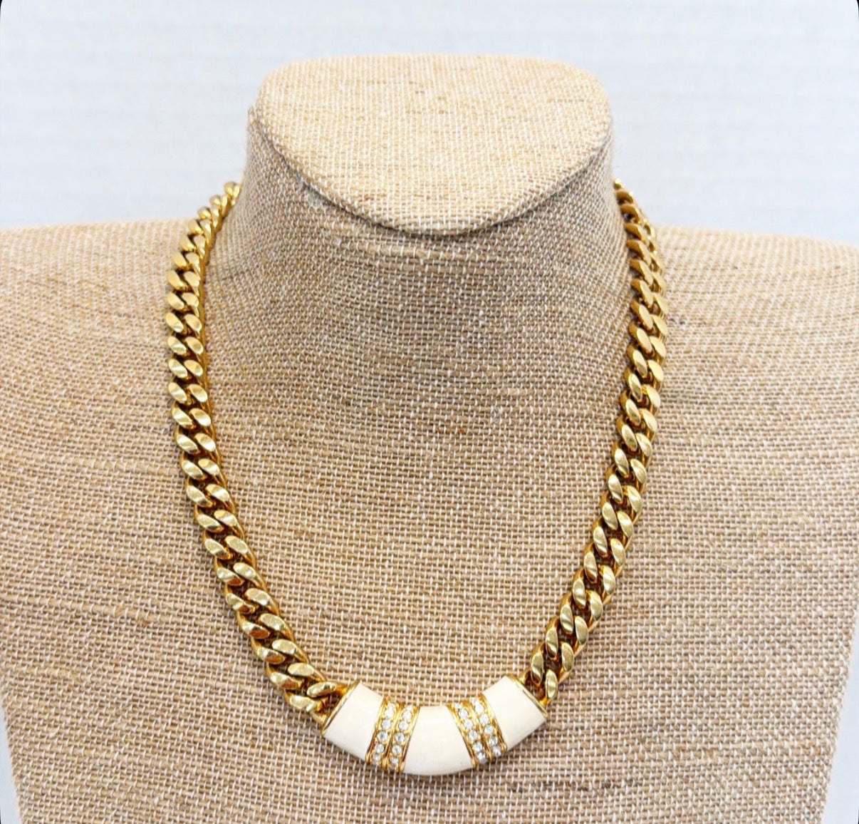 Vintage designer signed necklace by SALO.