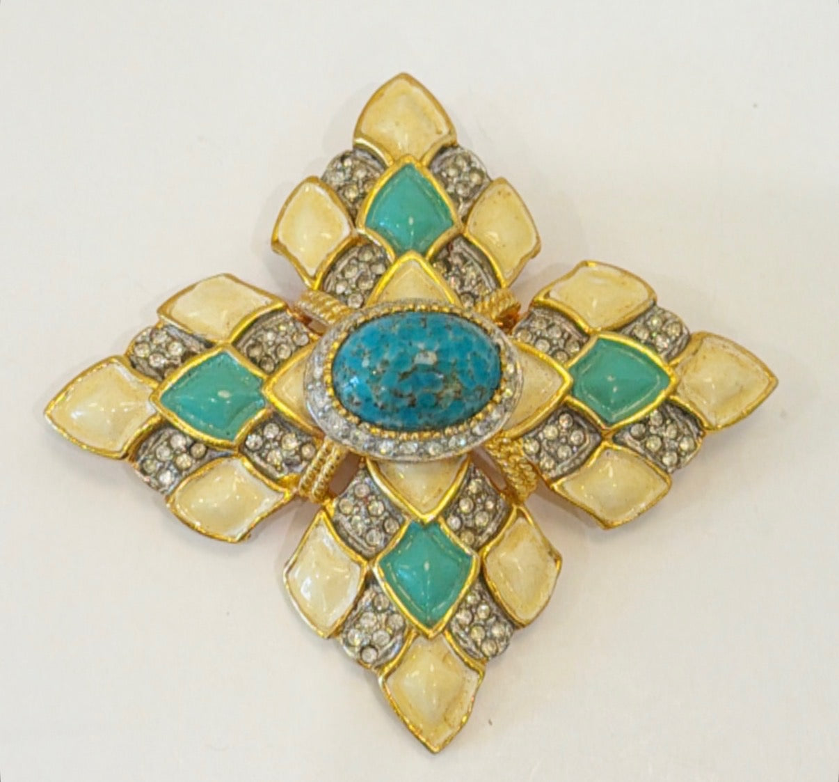 Rare signed Mimi D in brooch / pendant combo.