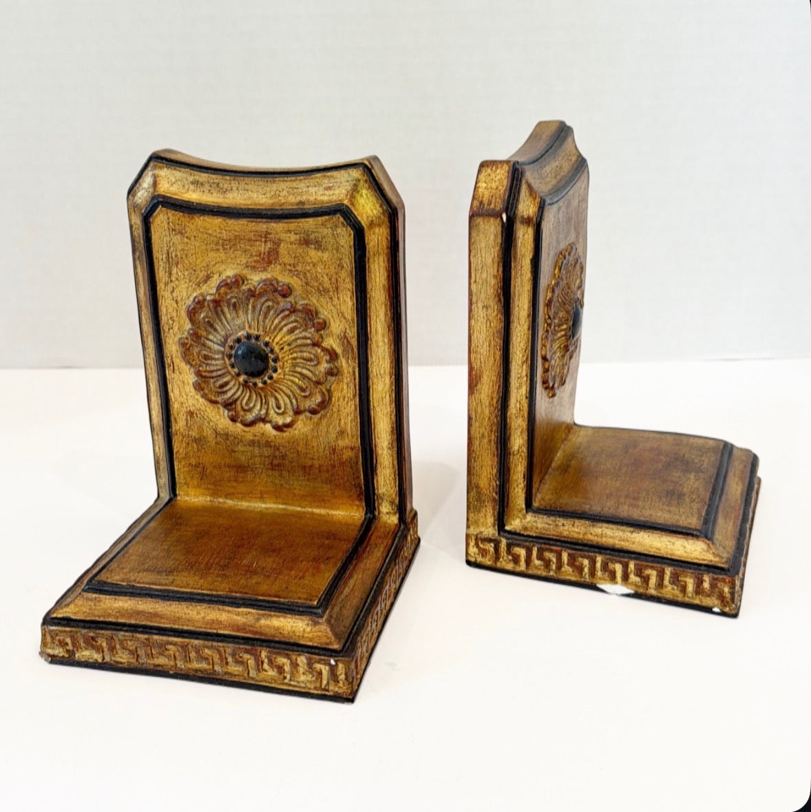Italy Florentine style bookends.&nbsp;