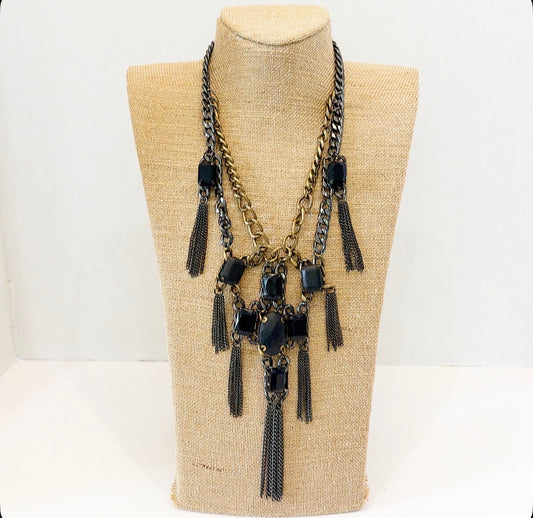 Vintage designer style statement necklace