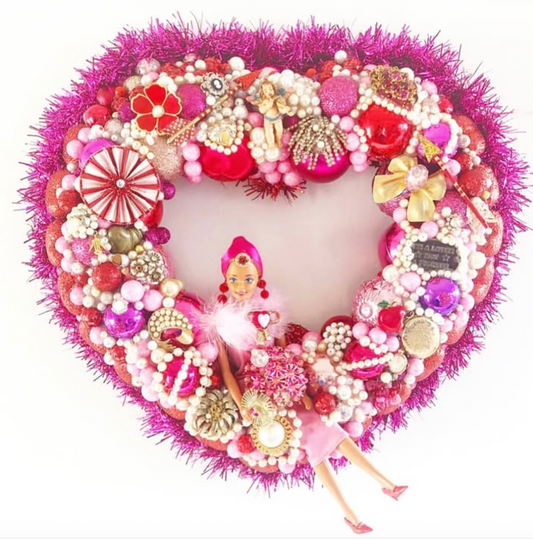 Custom Barbie Heart - Wreath