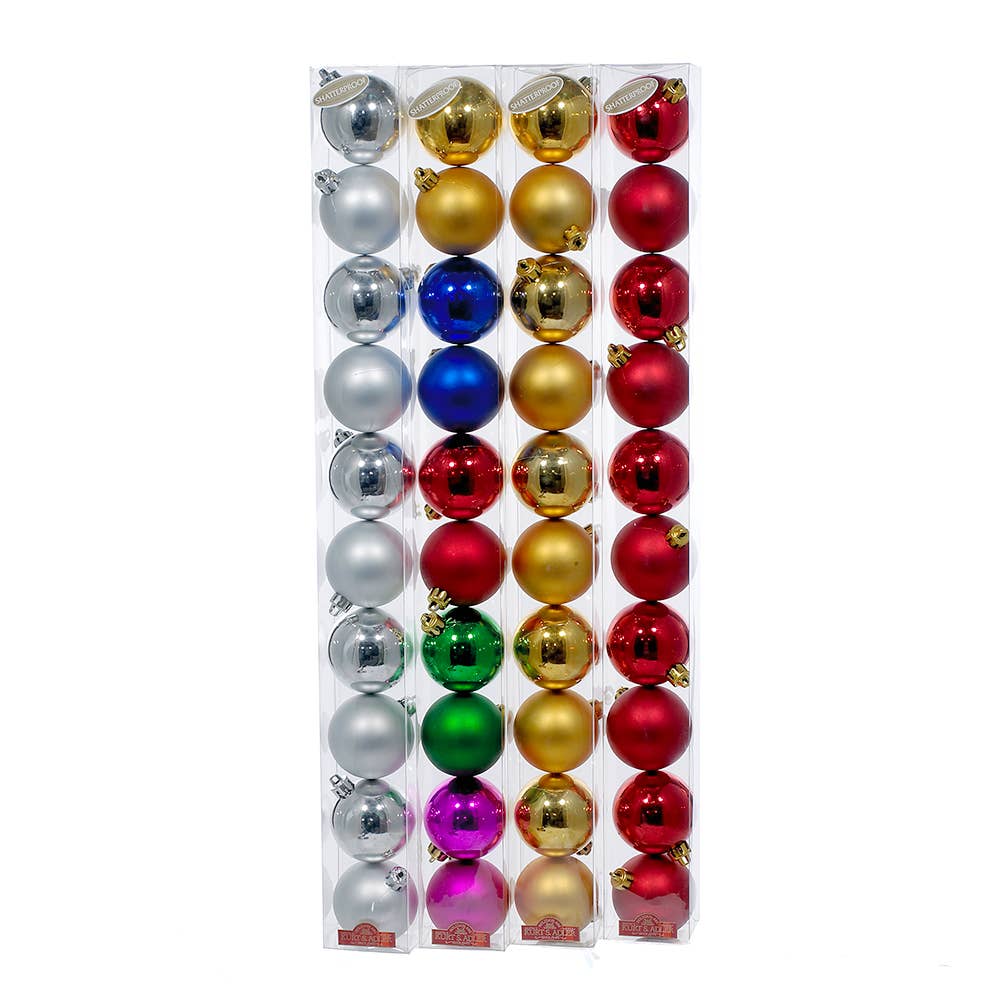 60MM SHATTERPROOF BALLS 10PC 4/A