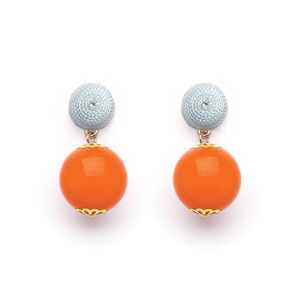 Thread Orange Candy Earring: Ice Blue