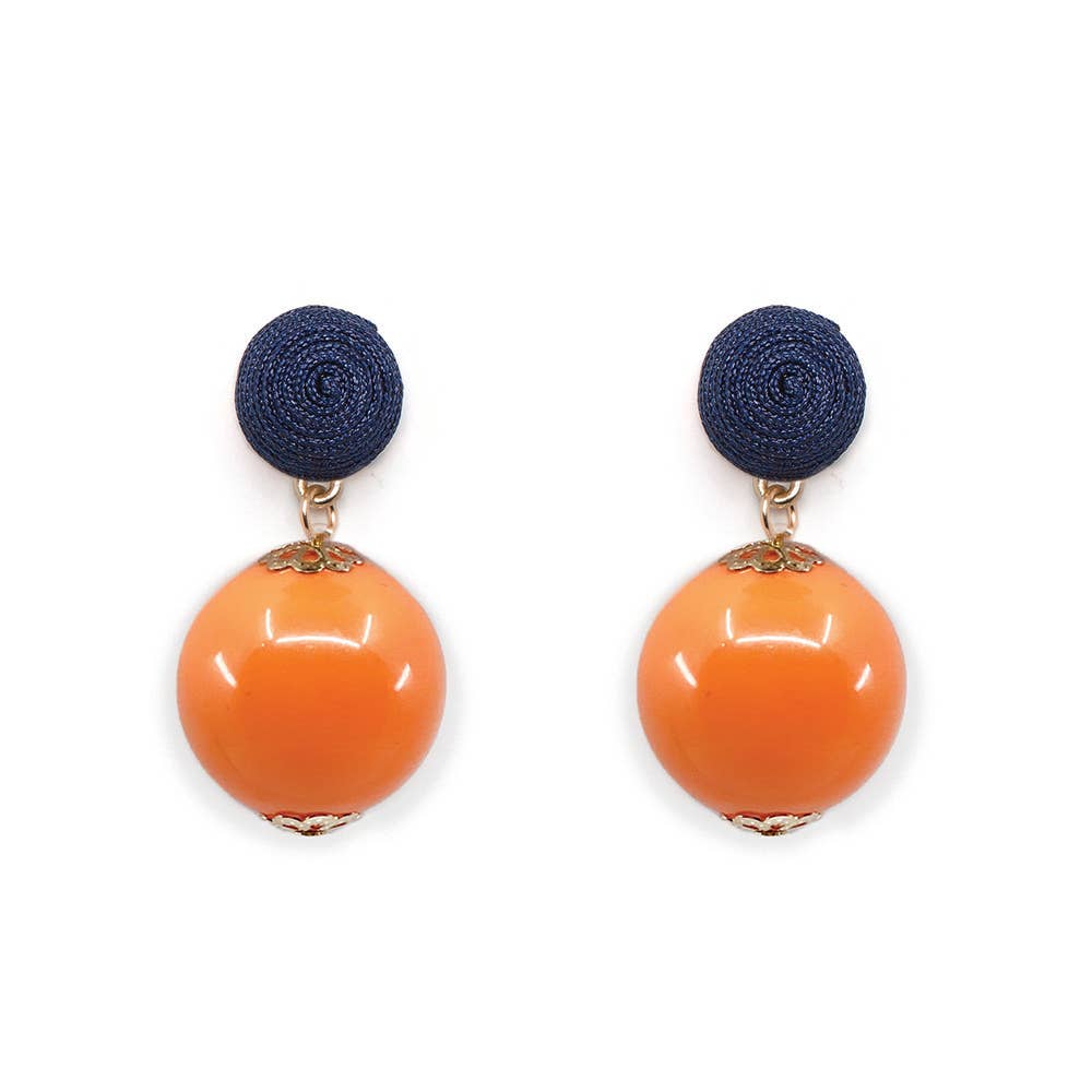 Thread Orange Candy Earring: Ice Blue
