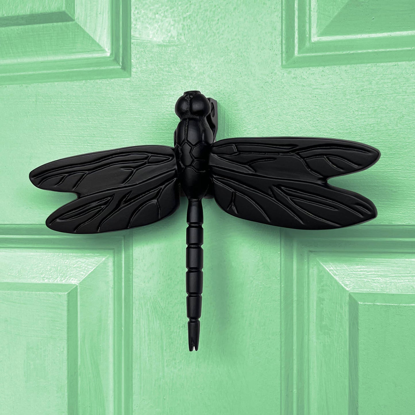 Dragonfly Door Knocker: 4.5H x 6.25W / Brass
