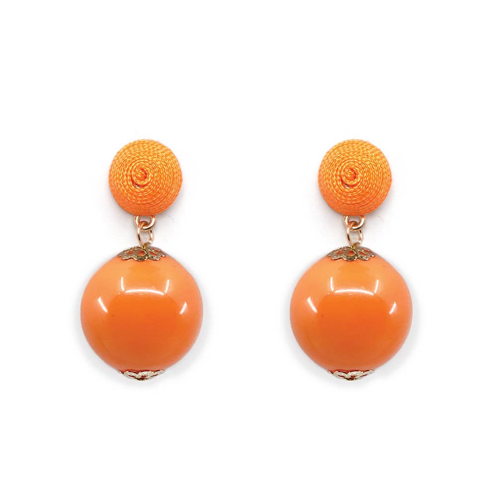 Thread Orange Candy Earring: Ice Blue